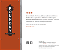 Tablet Screenshot of foundryprovisions.com